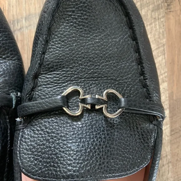 Kate Spade Black Leather Loafers - Picture 3 of 6